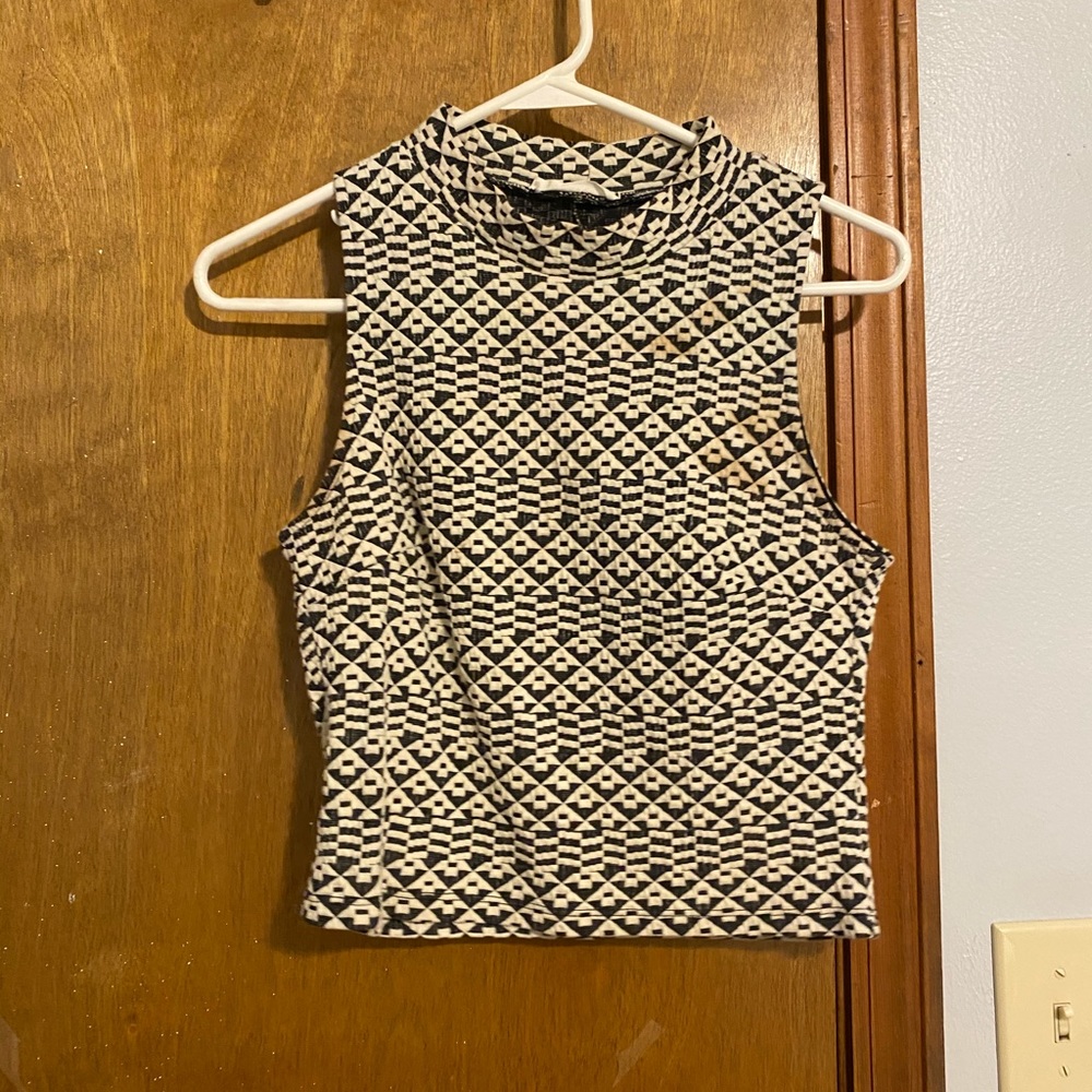 Geometric crop top